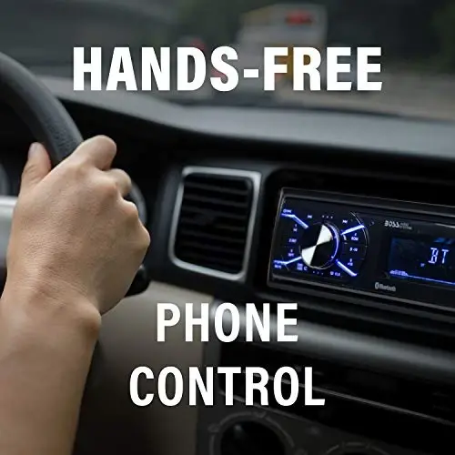 BOSS Audio Systems 632UAB Car Stereo - Single Din, Bluetooth, No CD DVD Player, AM/FM Radio Receiver, Wireless Remote Control, Aux in, USB - 2