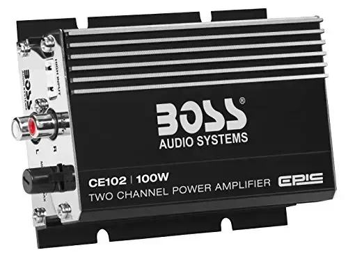 BOSS Audio Systems CE102 2-канальный автомобильный усилитель - 100 Вт, полный диапазон, класс A/B, IC (интегрированная схема) - BOSS (1)
