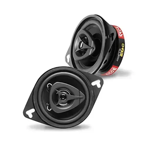 BOSS Audio Systems CH3220B Chaos Series 3.5 Inch Car Door Speakers - 140 Watts Max (per Pair), Coaxial, 2 Way, Full Range, 4 OModazones, Bocinas para Carro - BOSS AUDIO SYSTEMS