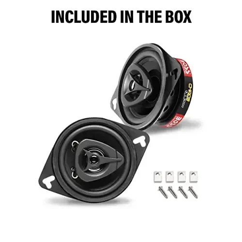 BOSS Audio Systems CH3220B Chaos Series 3.5 Inch Car Door Speakers - 140 Watts Max (per Pair), Coaxial, 2 Way, Full Range, 4 OModazones, Bocinas para Carro - 4