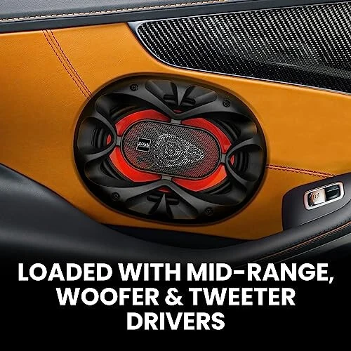 BOSS Audio Systems CH5730 5 x 7 dyuymli avtomobil eshik dinamiklari - Maksimal 300 vatt, koaksiyal, 3 tomonlama, to'liq diapazon, 4 Om, juftlikda sotiladi - 4