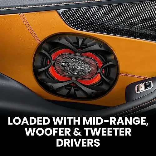 BOSS Audio Systems CH5730 5 x 7 Inch Car Door Speakers - 300 Watts Max, Coaxial, 3 Way, Full Range, 4 OModazones, Sold in Pairs - 4