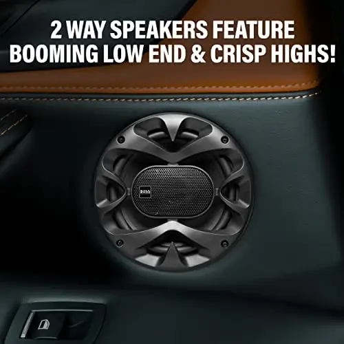 BOSS Audio Systems CH6520B 6.5 Inch Car Door Speakers - 250 Watts Max (Pair), Coaxial, 2 Way, Full Range, 4 OModazones, Sold in Pairs, Bocinas para Carro - 6