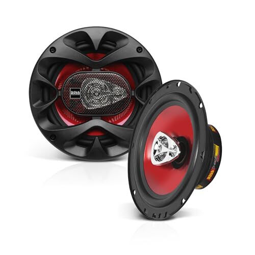 BOSS Audio Systems CH6530 Chaos Series 6.5 Inch Car Door Speakers - 300 Watts (Pair), 3 Way, Full Range, Tweeters, Coaxial, Sold in Pairs - 2