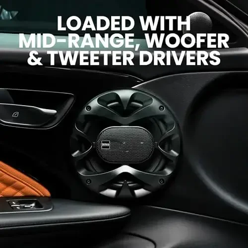 BOSS Audio Systems CH6530B 6.5 Inch Car Door Speakers - 300 Watts Max (Pair), Coaxial, 3 Way, Full Range, 4 OModazones, Sold in Pairs, Bocinas para Carro - BOSS AUDIO SYSTEMS (1)