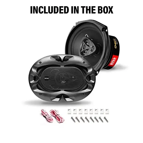 BOSS Audio Systems CH6930B Chaos Series 6 x 9 Inch Car Stereo Door Speakers - 400 Watts Max, 3 Way, Full Range Audio, Tweeters, Coaxial, Sold in Pairs - 5