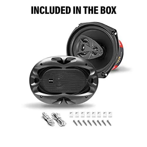 BOSS Audio Systems CH6940B Chaos Exxtreme Series 6 x 9 Inch Car Door Speakers - 500 Watts Max (per Pair), Coaxial, 4 Way, Full Range, 4 OModazones, Sold in Pairs, Bocinas para Carro - 5