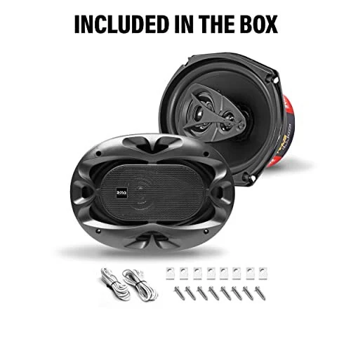 BOSS Audio Systems CH6940B Chaos Exxtreme Series 6 x 9 Inch Car Door Speakers - 500 Watts Max (per Pair), Coaxial, 4 Way, Full Range, 4 OModazones, Sold in Pairs, Bocinas para Carro - 5