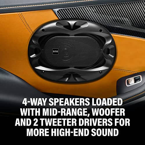 BOSS Audio Systems CH6940B Chaos Exxtreme Series 6 x 9 Inch Car Door Speakers - 500 Watts Max (per Pair), Coaxial, 4 Way, Full Range, 4 OModazones, Sold in Pairs, Bocinas para Carro - 3