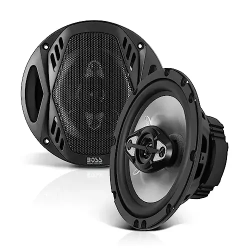 BOSS Audio Systems NX654 Onyx Series 6.5 Inch Car Door Speakers - 400 Watts (per pair), Coaxial, 4 Way, Full Range, 4 OModazones, Sold in Pairs, Bocinas Para Carro 