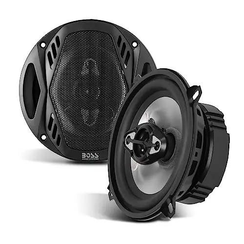 BOSS Audio Systems NX524 Onyx Series 5.25 Inch Car Door Speakers - 300 Watts (per Pair), Coaxial, 4 Way, Full Range, 4 OModazones, Sold in Pairs, Bocinas para Carro - 1