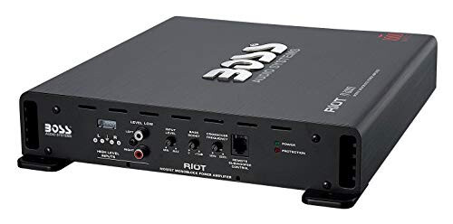BOSS Audio Systems R1600M Monoblock Car Amplifier – 1600 W High Output, Low/High Level Inputs, Low Pass Crossover, Hook Up to Subwoofer for Bass - 3