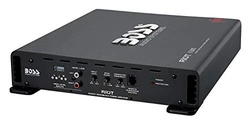 BOSS Audio Systems R1600M Monoblokli Avtomobil Amplifikatori – 1600 Vt Yuqori Chiqish, Past/Yuqori Darajadagi Kirishlar, Past Oʻtish Chastotasi, Bass uchun Subwooferga Ulanish - 3