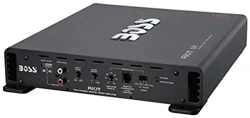 BOSS Audio Systems R6002 2 Channel Car Amplifier - 1200 High Output, Low/High Level Inputs, High/Low Pass Crossover, Hook Up to Subwoofer for Bass - 5