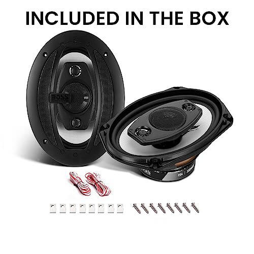 BOSS Audio Systems R94 Riot Series 6 x 9 Inch Car Stereo Door Speakers - 500 Watts Max, 4 Way, Full Range, Tweeters, Coaxial, Sold in Pairs - 6