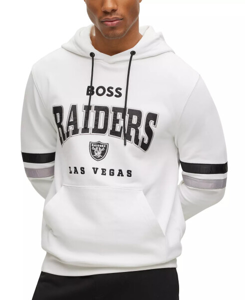 BOSS by Hugo Boss x NFL Erkaklar uchun Hoodie Kolleksiyasi Las Vegas Raiders - Oq - 1