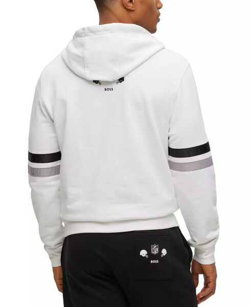 BOSS by Hugo Boss x NFL Erkaklar uchun Hoodie Kolleksiyasi Las Vegas Raiders - Oq - 2