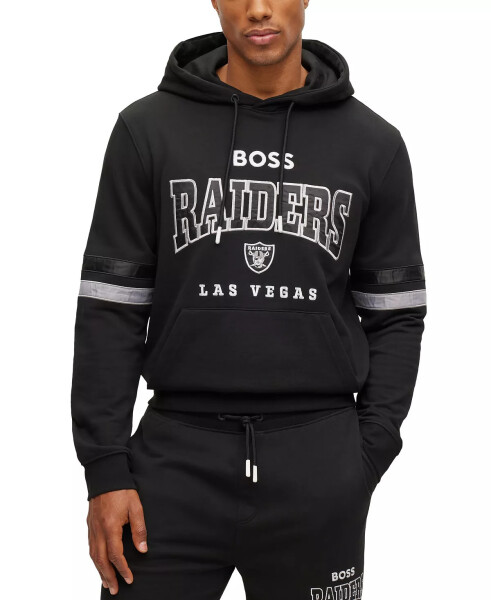 BOSS by Hugo Boss x NFL Erkaklar uchun Hoodie Kolleksiyasi Las Vegas Raiders - Qora - 1