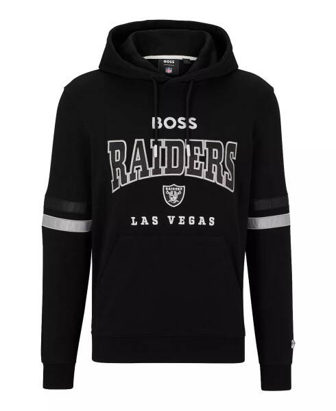 BOSS by Hugo Boss x NFL Erkaklar uchun Hoodie Kolleksiyasi Las Vegas Raiders - Qora - 3