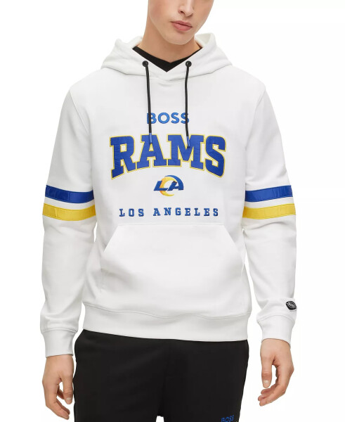 BOSS by Hugo Boss x NFL Erkaklar uchun Hoodie Kolleksiyasi Los Anjeles Rams - Oq - 1