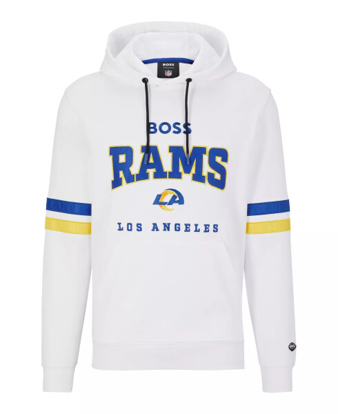 BOSS by Hugo Boss x NFL Erkaklar uchun Hoodie Kolleksiyasi Los Anjeles Rams - Oq - 3