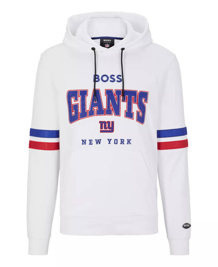 BOSS by Hugo Boss x NFL Erkaklar uchun Hoodie Kolleksiyasi Nyu-York Giants - Oq - 3