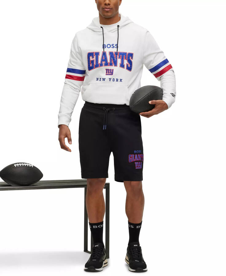 BOSS by Hugo Boss x NFL Erkaklar uchun Hoodie Kolleksiyasi Nyu-York Giants - Oq - 4