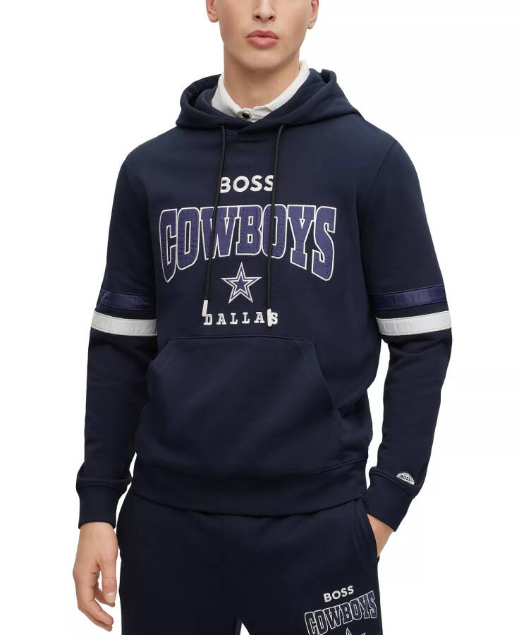 BOSS by Hugo Boss x NFL Erkaklar uchun Hoodie Kollektsiyasi Dallas Cowboys - Qorong'i Ko'k - 1