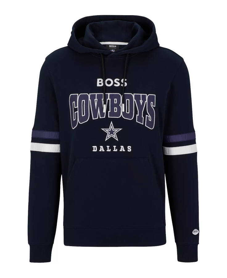 BOSS by Hugo Boss x NFL Erkaklar uchun Hoodie Kollektsiyasi Dallas Cowboys - Qorong'i Ko'k - 3