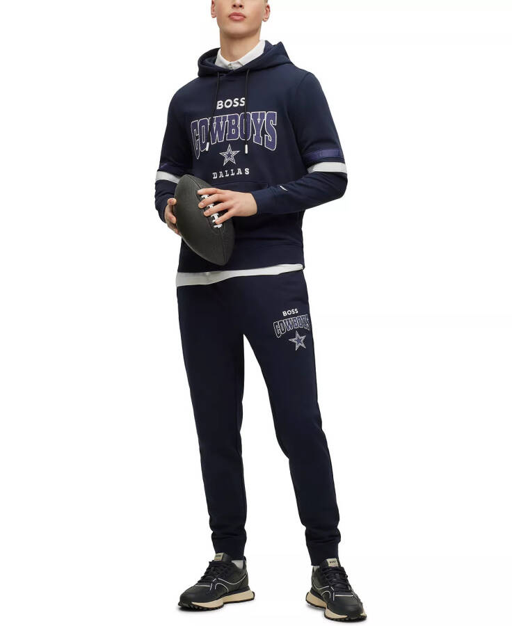 BOSS by Hugo Boss x NFL Erkaklar uchun Hoodie Kollektsiyasi Dallas Cowboys - Qorong'i Ko'k - 4