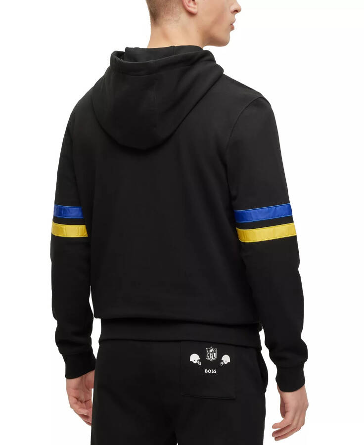 BOSS by Hugo Boss x NFL Erkaklar uchun Los Angeles Rams Hoodie Kollektsiyasi - Qora - 2