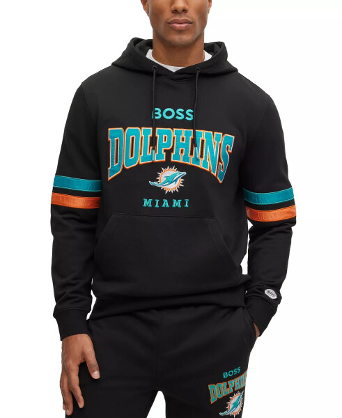 BOSS by Hugo Boss x NFL Erkekler Tişört Koleksiyonu Miami Dolphins - Siyah - 1