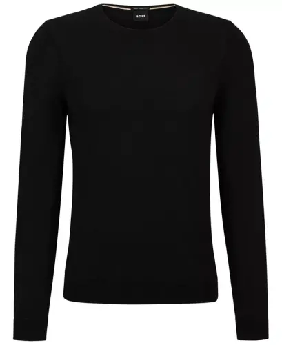BOSS by Men's Slim Fit Merino Wool Sweater - 4