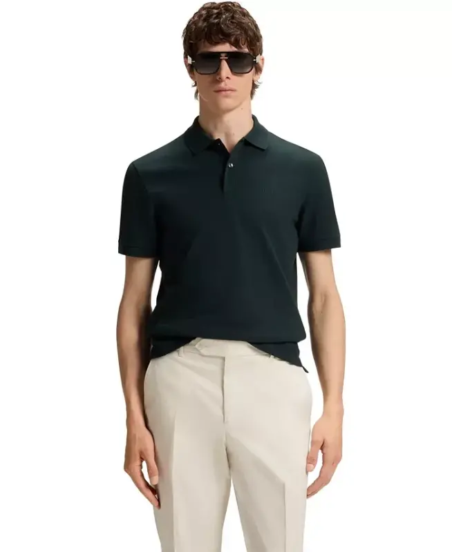 Boss erkaklar uchun paxtadan regular-fit polo ko'ylak - HUGO BOSS