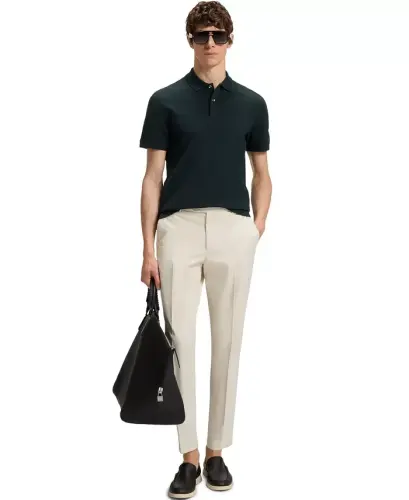 Boss erkaklar uchun paxtadan regular-fit polo ko'ylak - 4