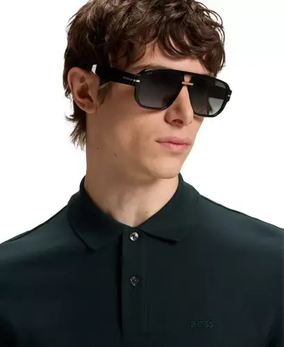 Boss erkaklar uchun paxtadan regular-fit polo ko'ylak - 5