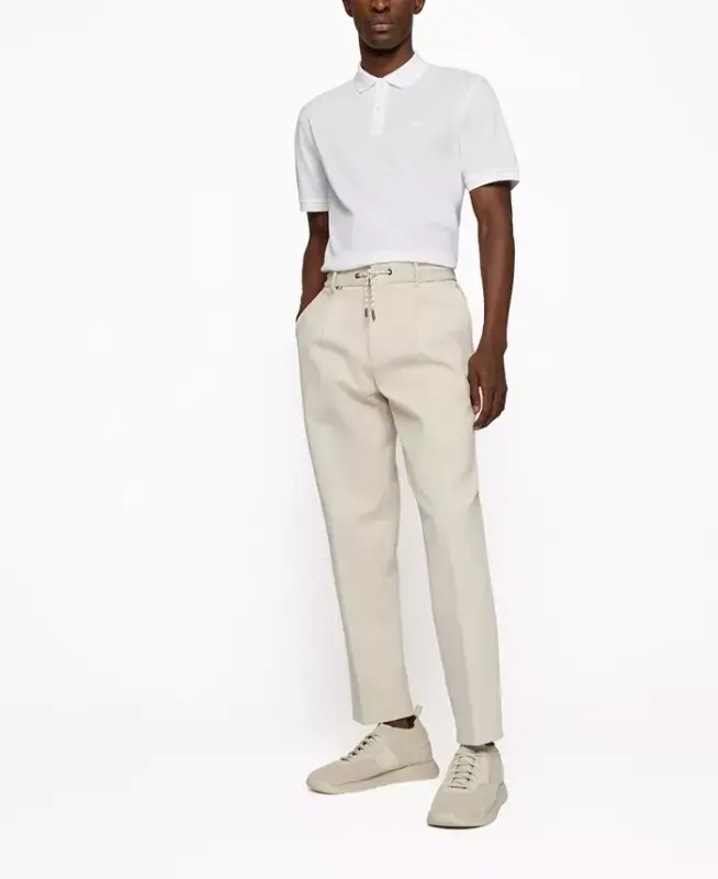 Boss erkaklar uchun paxtadan regular-fit polo ko'ylak - 4