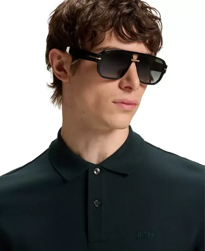 Men's Cotton Regular-Fit Polo Shirt - Open Green - 5