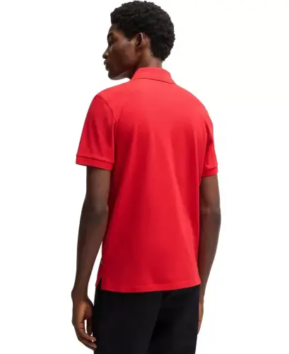 Men's Cotton Regular-Fit Polo Shirt - Medium Red - 5