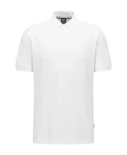 Men's Cotton Regular-Fit Polo Shirt - White - 3