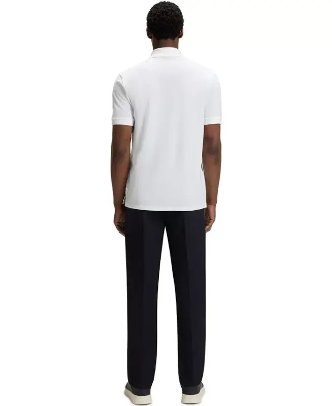 Men's Cotton Regular-Fit Polo Shirt - White - 2