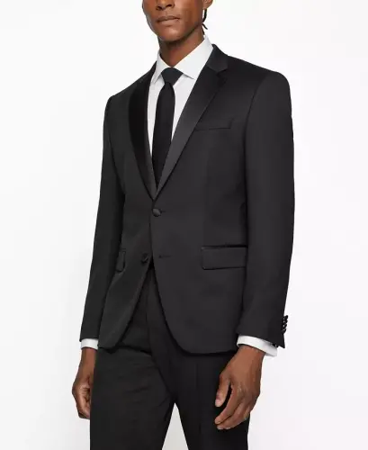 BOSS Men's Tuxedo Jacket - Black - 1