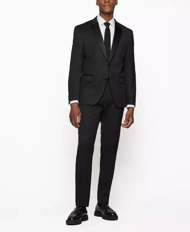 BOSS Men's Tuxedo Jacket - Black - 4