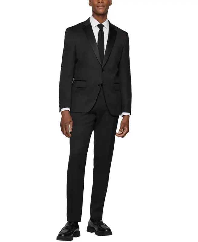 BOSS Men's Tuxedo Jacket - Black - 14