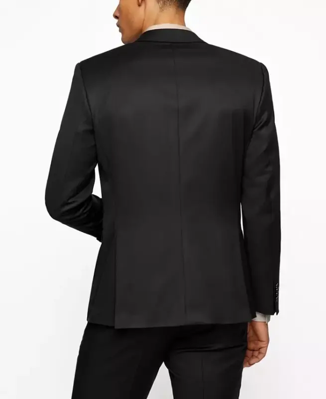 BOSS Men's Single-Breasted Jacket - Black - 4