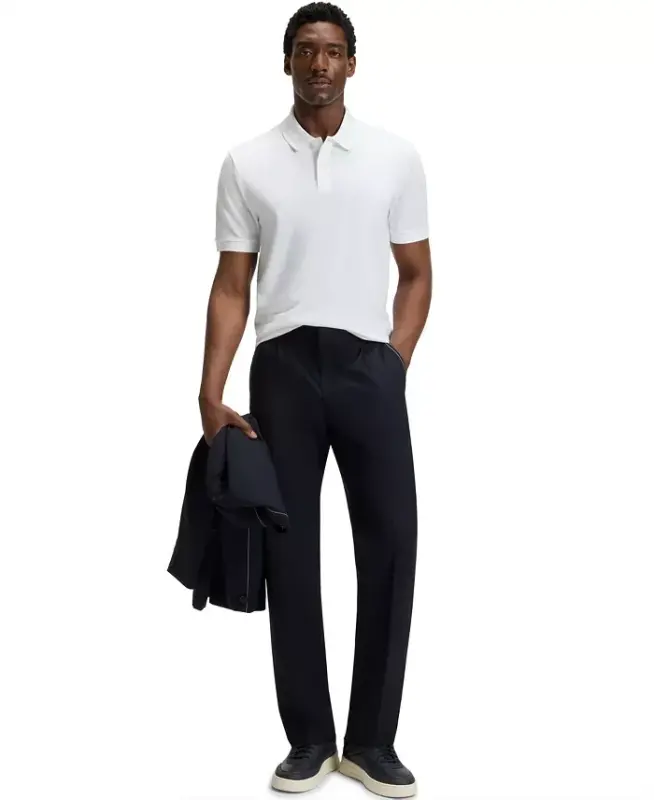 Boss Men's Cotton Regular-Fit Polo Shirt - 5