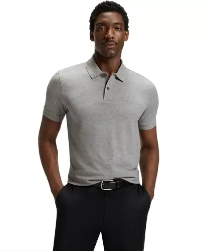 Boss Men's Cotton Regular-Fit Polo Shirt 
