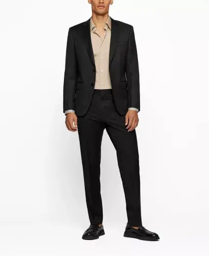 BOSS Men's Single-Breasted Jacket-Black - 2