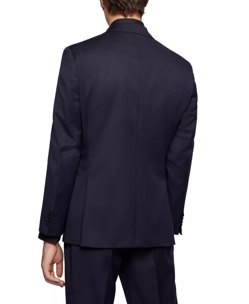 BOSS Men's Single-Breasted Jacket Dark Blue - 2