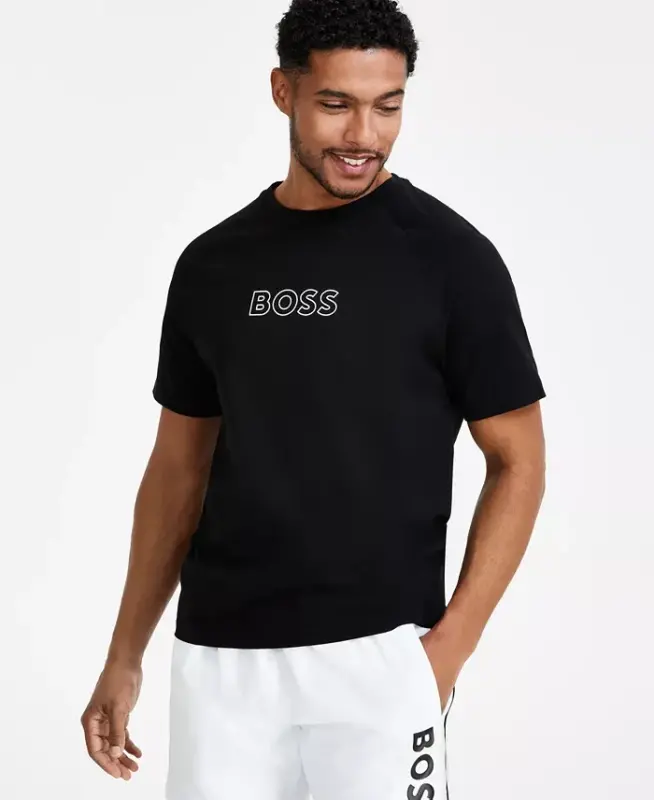 BOSS Sun Protection Logo T-Shirt, Created for Modazone - Black - HUGO BOSS
